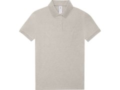 B&C My Polo 210 /women Dámské piqué polo z těžké bavlny 01.W463 heather grey fog