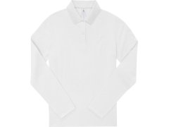 B&C My Polo 210 LSL /women Dámské těžké piqué polo s dlouhým rukávem 01.W464 white
