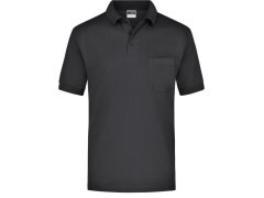 Daiber JN 26 Piqué polo s náprsní kapsou 02.0026 black