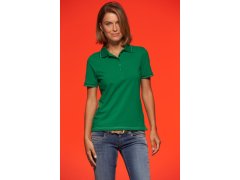 Daiber JN 568 Dámské žerzejové elastické polo 02.0568 irish green/white