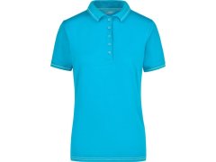 Daiber JN 568 Dámské žerzejové elastické polo 02.0568 aqua/white