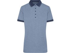 Daiber JN 705 Dámské žerzejové melírované polo 02.0705 blue melange/navy
