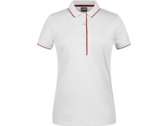 Daiber JN 727 Dámské piqué polo s kontrastní légou 02.0727 white/red