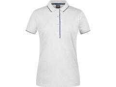 Daiber JN 727 Dámské piqué polo s kontrastní légou 02.0727 white/navy