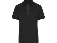 Daiber JN 1307 Dámské piqué polo se zipem 02.1307 black/black