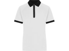 Daiber JN 1307 Dámské piqué polo se zipem 02.1307 white/black