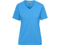 Daiber JN 1807 Dámské pracovní tričko z&nbsp;bio bavlny - Solid 02.1807 aqua