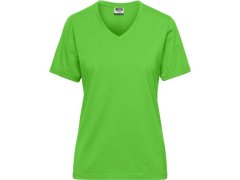 Daiber JN 1807 Dámské pracovní tričko z bio bavlny - Solid 02.1807 lime green