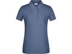 Daiber 8009 Dámské piqué polo z bio bavlny 02.8009 light denim melange
