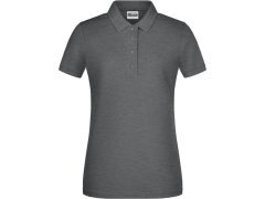 Daiber 8009 Dámské piqué polo z bio bavlny 02.8009 black heather