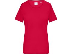 Daiber 8039 Dámské bio tričko s jemným žebrováním 02.8039 red