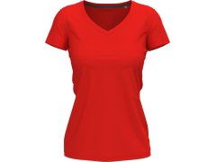 Stedman Stretch-T V-neck Women Dámské tričko s výstřihem do V 05.9710 scarlet red