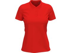 Stedman Stretch Polo Women Dámské elastické piqué polo z těžké bavlny 05.9740 scarlet red
