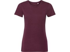 Russell Athletic 108F Dámské tričko Pure Organic 10.108F burgundy