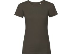 Russell Athletic 108F Dámské tričko Pure Organic 10.108F dark olive