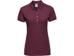 Russell Athletic 566F Dámské elastické piqué polo 10.566F burgundy