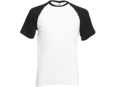 Fruit of the Loom Baseball T Raglánové tričko 16.1026 white/black