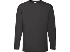 Fruit of the Loom Valueweight T LSL Tričko s dlouhým rukávem 16.1038 black