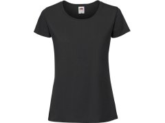 Fruit of the Loom Lady-Fit Iconic 195 T Dámské tričko z těžké bavlny 16.1424 black