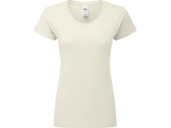 Fruit of the Loom Lady-Fit Iconic 195 T Dámské tričko z&nbsp;těžké bavlny 16.1424 natural