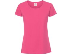 Fruit of the Loom Lady-Fit Iconic 195 T Dámské tričko z&nbsp;těžké bavlny 16.1424 fuchsia