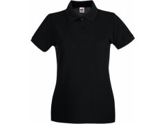 Fruit of the Loom Lady-Fit Premium Polo Dámské piqué polo 16.3030 black