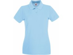 Fruit of the Loom Lady-Fit Premium Polo Dámské piqué polo 16.3030 sky blue