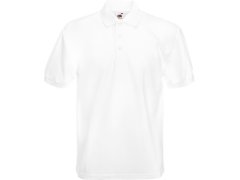 Fruit of the Loom Heavy 65/35 Pique Polo Piqué polo z těžké bavlny 16.3204 white