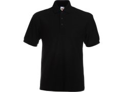 Fruit of the Loom Heavy 65/35 Pique Polo Piqué polo z těžké bavlny 16.3204 black