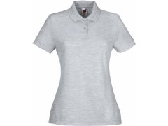 Fruit of the Loom Lady-Fit 65/35 Polo Dámské piqué polo 16.3212 heather grey