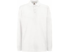 Fruit of the Loom Premium Polo LSL Piqué polo s&nbsp;dlouhým rukávem 16.3310 white