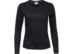 Tee Jays TJ 590 Dámské tričko Interlock s dlouhým rukávem 18.0590 black