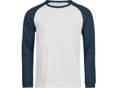 Tee Jays TJ 1170 Baseballové tričko s&nbsp;dlouhým rukávem "Unlabeled" 18.1170 white/ink