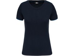WK WK 3021 Dámské pracovní tričko "Day-to-Day" 20.3021 navy/light royal blue