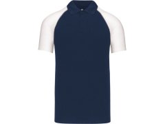 Kariban K 226 Baseballové piqué polo 20.K226 navy/light grey/white