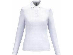 Kariban K 244 Dámské piqué polo s dlouhým rukávem 20.K244 white