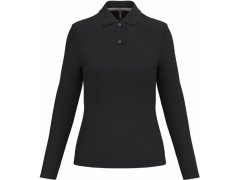 Kariban K 244 Dámské piqué polo s dlouhým rukávem 20.K244 black