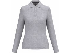 Kariban K 244 Dámské piqué polo s dlouhým rukávem 20.K244 oxford grey