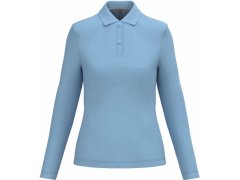 Kariban K 244 Dámské piqué polo s dlouhým rukávem 20.K244 sky blue