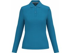Kariban K 244 Dámské piqué polo s dlouhým rukávem 20.K244 tropical blue
