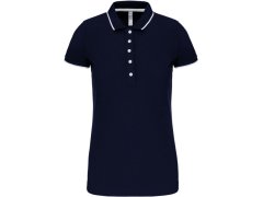 Kariban K 252 Dámské kontrastní piqué polo 20.K252 navy/white/red