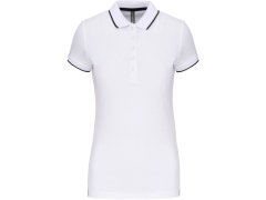 Kariban K 252 Dámské kontrastní piqué polo 20.K252 white/navy/white