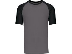 Kariban K 330 Baseballové tričko 20.K330 slate grey/black