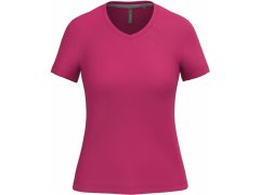 Kariban K 381 Dámské tričko s&nbsp;výstřihem do V 20.K381 fuchsia