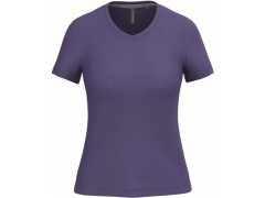 Kariban K 381 Dámské tričko s&nbsp;výstřihem do V 20.K381 purple