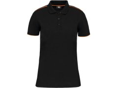 WK WK 271 Dámské pracovní piqué polo "Day-to-Day" 20.W271 black/orange