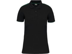 WK WK 271 Dámské pracovní piqué polo "Day-to-Day" 20.W271 black/kelly green