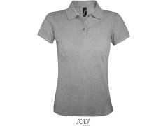 SOL´S Prime Women Dámské piqué polo z těžké bavlny 25.0573 grey melange