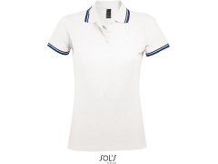 SOL´S Pasadena Women Dámské piqué polo 25.0578 white/navy