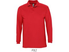 SOL´S Winter II Piqué polo s dlouhým rukávem 25.1353 red